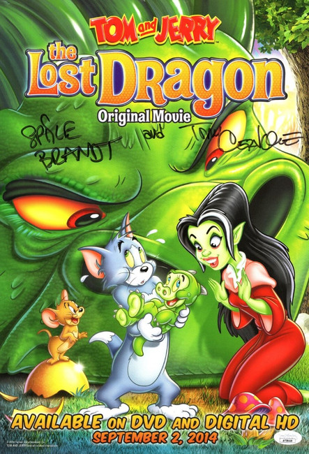 Spike Brandt Tony Cervone Signed Autograph 11X16 Poster Tom & Jerry JSA COA