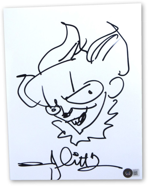 Andy Muschietti Signed Autographed 8.5X11 Sketch IT Director BAS BH050112