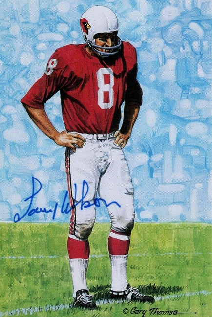 Larry Wilson Signed Autographed Postcard Goal Line Art Cardinals JSA AG39682