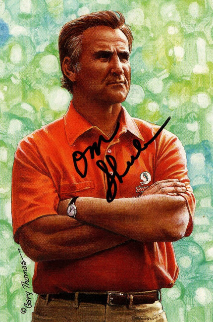 Don Shula Signed Autographed Postcard Goal Line Art Dolphins Colts JSA AG39652