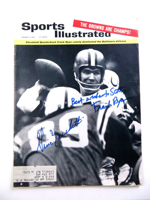 Gino Marchetti Frank Ryan Signed Autographed Magazine SI 1965 JSA AG39589