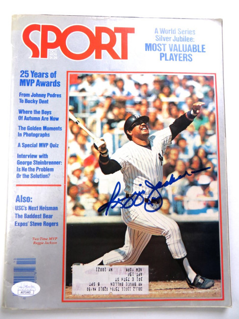 Reggie Jackson Signed Autographed Magazine SPORT 1979 Yankees JSA AG71443