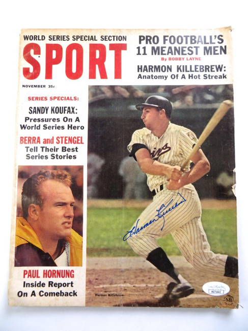 Harmon Killebrew Signed Autographed Magazine SPORT 1964 Twins JSA AG71442