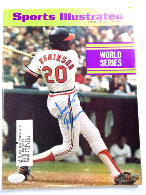 Frank Robinson Signed Autographed Magazine Sports Illustrated 1971 JSA AG71413