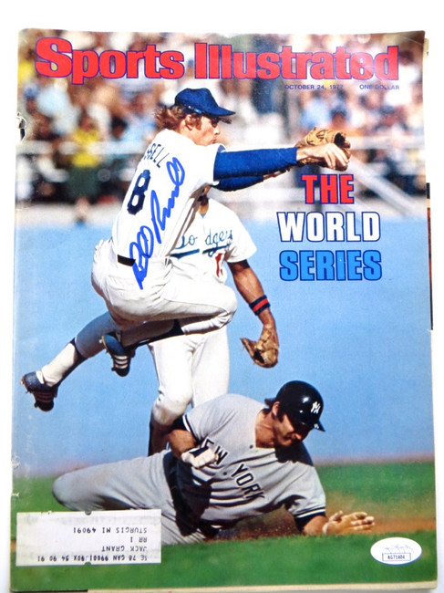 Davey Lopes Autographed Magazine Sports Illustrated 1981 Dodgers JSA AG71405