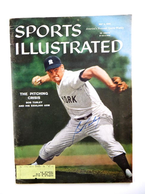Bob Turley Signed Autographed Magazine Sports Illustrated 1958 JSA AH03289