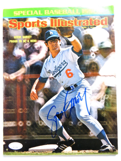 Steve Garvey Autographed Magazine Sports Illustrated 1975 Dodgers JSA AG71399