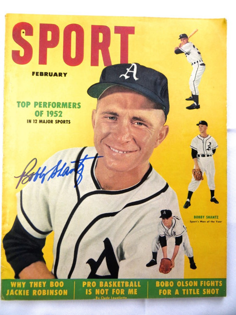 Bobby Shantz Signed Autographed Magazine SPORT 1953 Athletics JSA AG71975