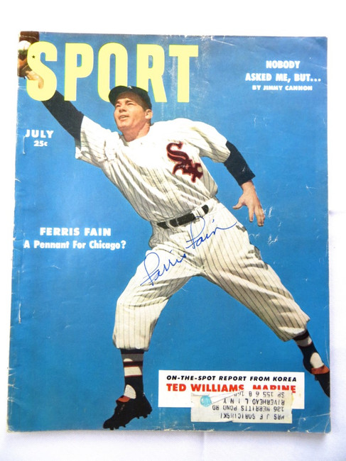 Ferris Fain Signed Autographed Magazine SPORT 1953 White Sox JSA AG71996
