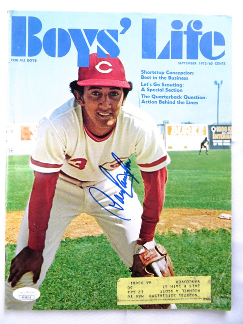 Dave Concepcion Signed Autographed Magazine Boy's Life 1975 Reds JSA AG39515