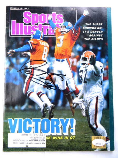 Gary Kubiak Autographed Magazine Sports Illustrated 1987 Broncos JSA AH03541