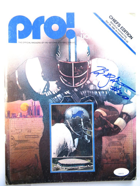 Billy Sims Signed Autographed Magazine PRO! Detroit Lions 1980 JSA AH04524