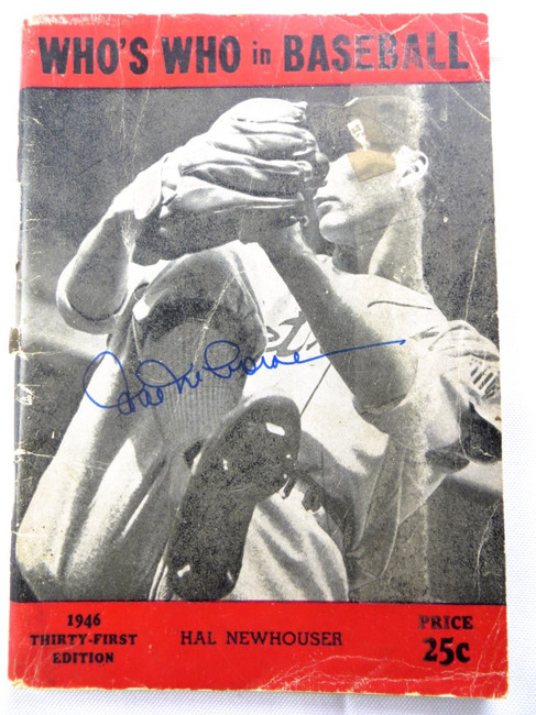 Hal Newhouser Signed Autograph Magazine Baseball Digest 1946 Tigers JSA AG36545