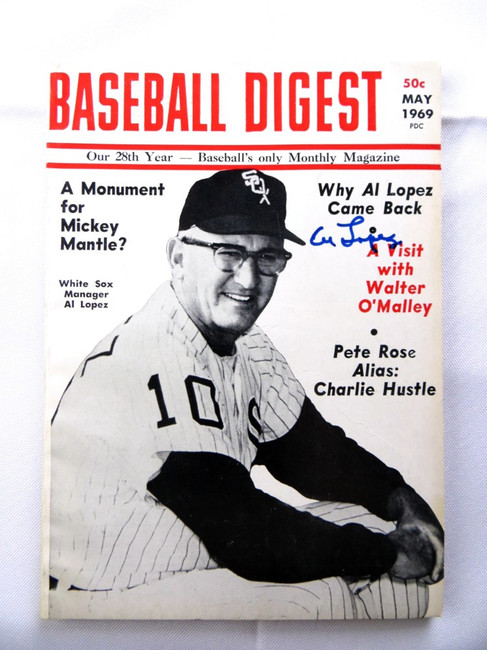 Al Lopez Signed Autographed Magazine Baseball Digest 1969 White Sox JSA AG39525