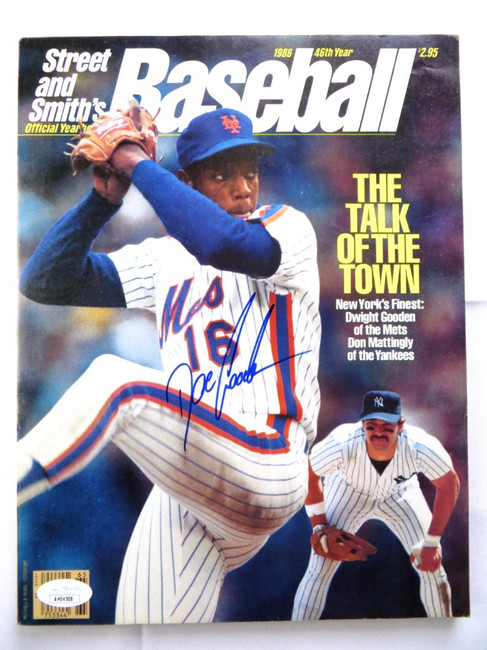 Dwight Doc Gooden Signed Autograph Magazine Street & Smith 1986 Mets JSA AH04508