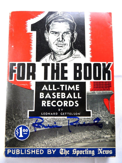 Robin Roberts Signed Autographed Book 1965 TSN Record Book Phillies JSA AG71999