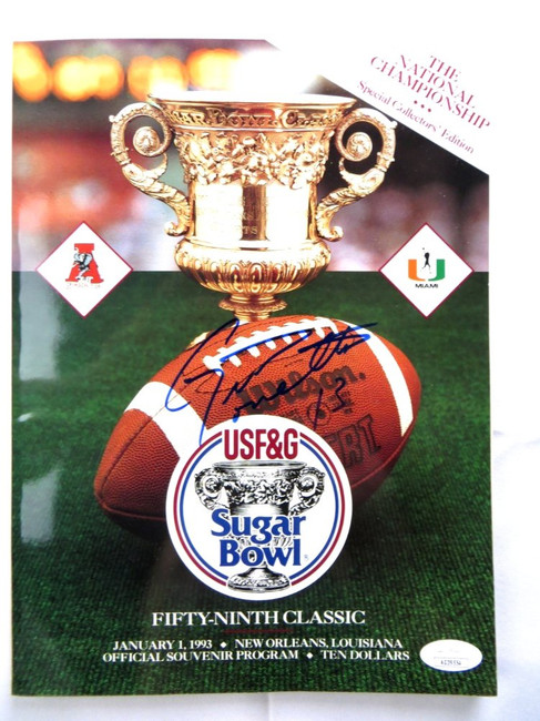 Jim Fregosi Signed Autographed Program 1993 NLCS Phillies JSA AG39513