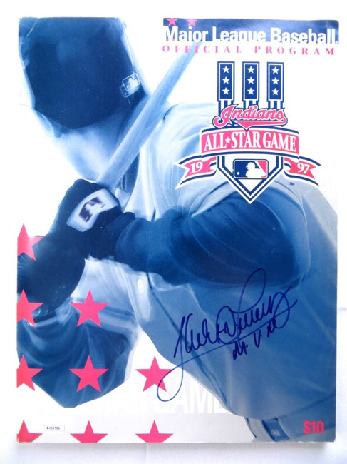 Sandy Alomar Jr. Signed Autographed Program 1997 All-Star Game MVP JSA AH04599