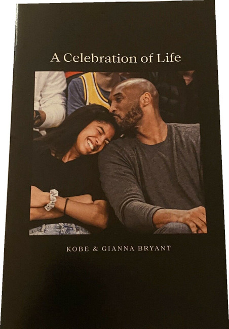 One Official Kobe Bryant Memorial Authentic Program/Booklet SGA 02/24/2020
