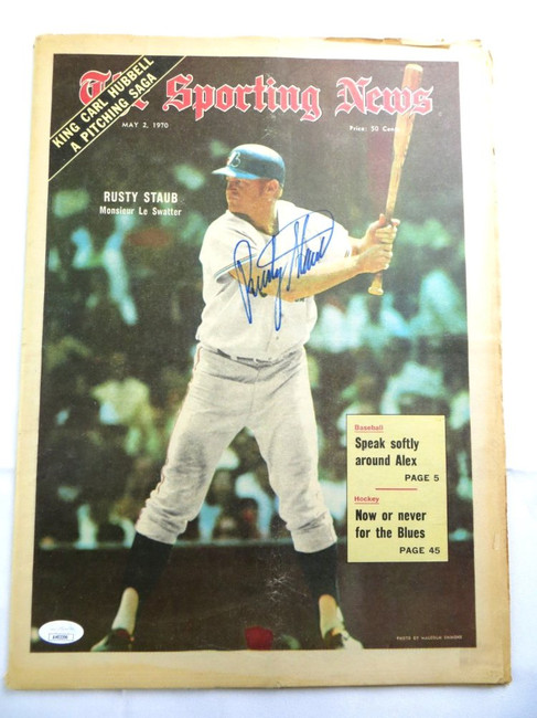 Tony Perez Signed Autographed Newspaper Sporting News 1970 Reds