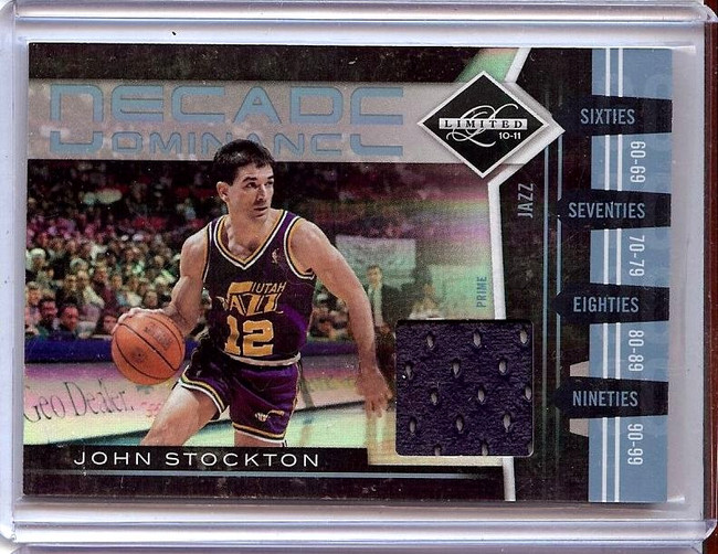 John Stockton 2010-11 Limited Decade Dominance Jersey Utah Jazz #17 08/10
