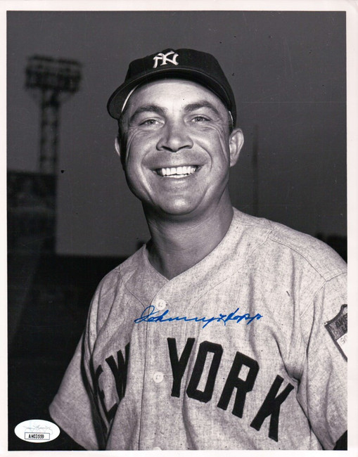 Johnny Hopp Signed Autographed 8X10 Photo Vintage New York Yankees JSA AH03559