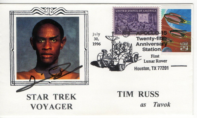 Tim Russ Signed Autographed First Day Cover Star Trek Voyager Tuvok JSA AF30992