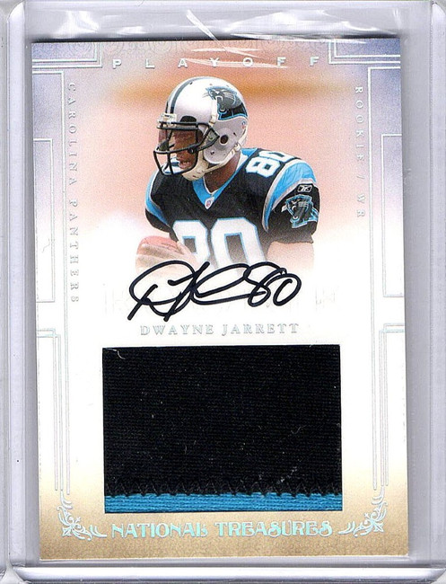 Dwayne Jarrett 2007 National Treasures RPA Rookie Patch Auto Panthers #110 28/99