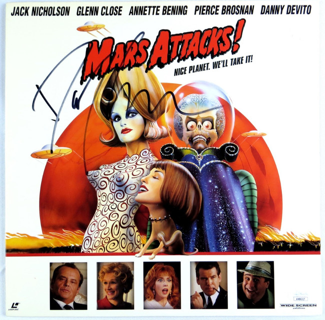 Danny Elfman Signed Autographed Laserdisc Cover Mars Attacks! JSA AH86327