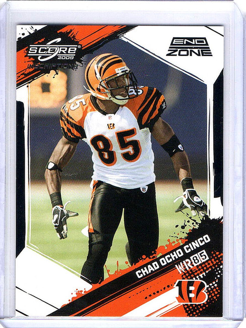 Chad Ocho Cinco Johnson 2009 Score Inscriptions End Zone Parallel  #56 6/6