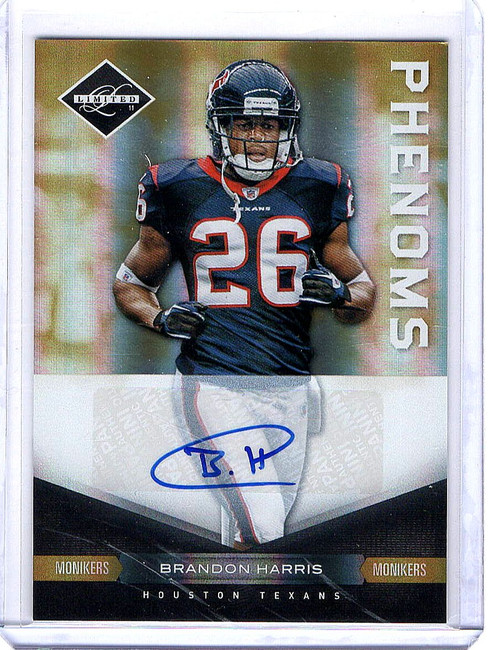 Brandon Harris 2011 Limited Phenoms Monikers Auto RC Rookie Bears #156 18/25