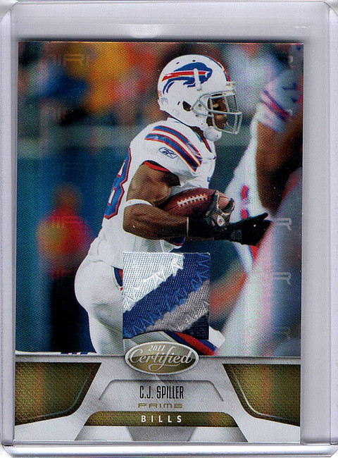 CJ Spiller 2011 Certified Mirror Gold 4 Color Patch Buffalo Bills #15 14/25