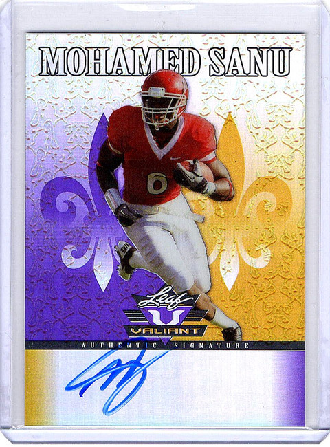 Mohamed 2012 Leaf Valiant Draft Purple Auto Autograph Bengals #MS1 23/25