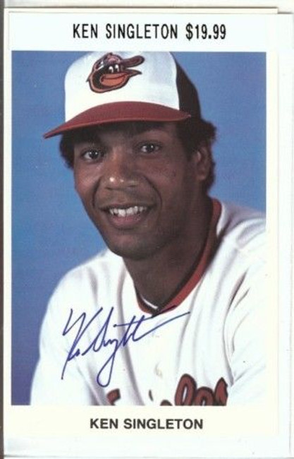 Ken Singleton Signed Team Issue Postcard/Photo Auto 3