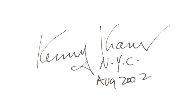 Kenny Kramer Signed Autographed Index Card Seinfeld Inspiration BAS BJ080031