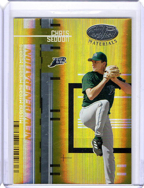 Chris Seddon 2005 Leaf Certified Mirror Gold Parallel RC Rookie Rays #248 21/25