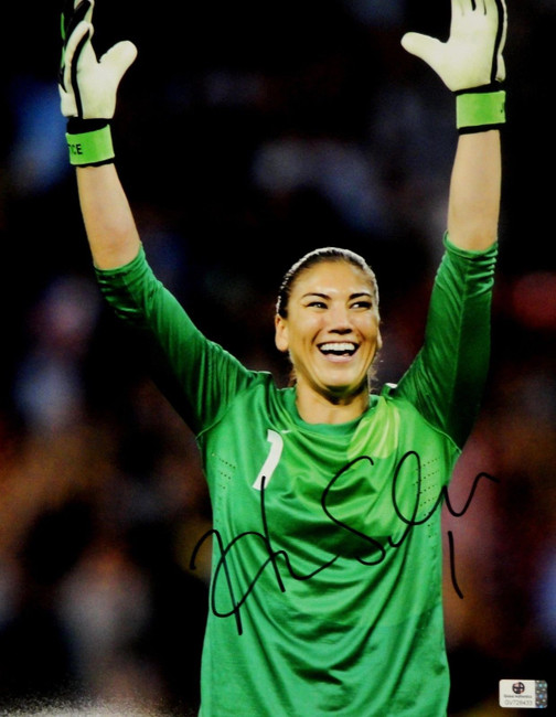 Hope Solo Signed Autographed Jumbo 11x14  Photo GA USA 2012 Olympic Gold 728433