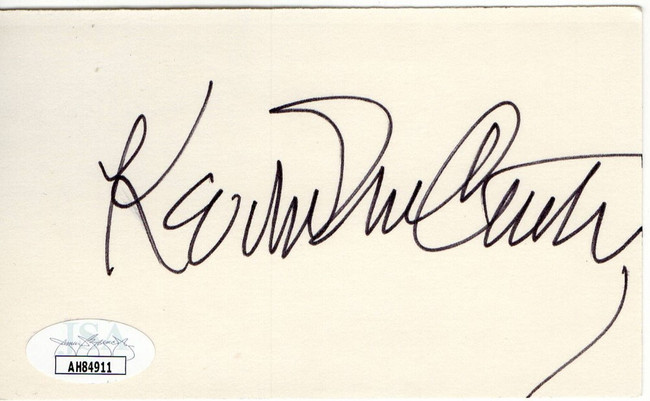 Kevin McCarthy Signed Autographed Index Card Invasion Body Snatchers JSA AH84911