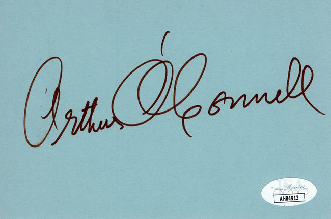 Arthur O'Connell Signed Autographed Index Card Anatomy of a Murder JSA AH84913