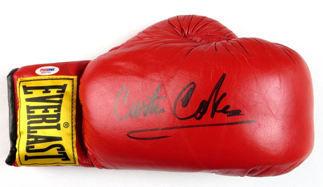 Curtis Cokes Signed Autographed Everlast Boxing Glove Legendary Champ PSA M58764