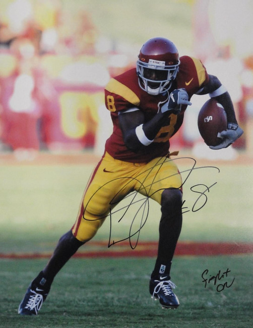 Dwayne Jarret Signed Autographed 16x20 Photograph USC Trojans Running Fight On