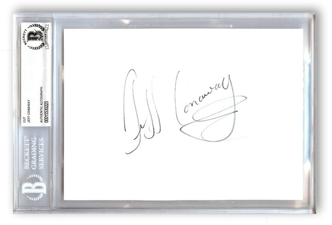 Jeff Conaway Signed Autographed Album Page Babylon 5 BAS 0223