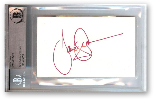 Jane Seymour Signed Autographed Index Card Dr. Quinn Medicine Woman BAS 2099
