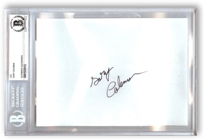 Gary Coleman Signed Autographed Index Card Diff'rent Strokes Arnold BAS 0112