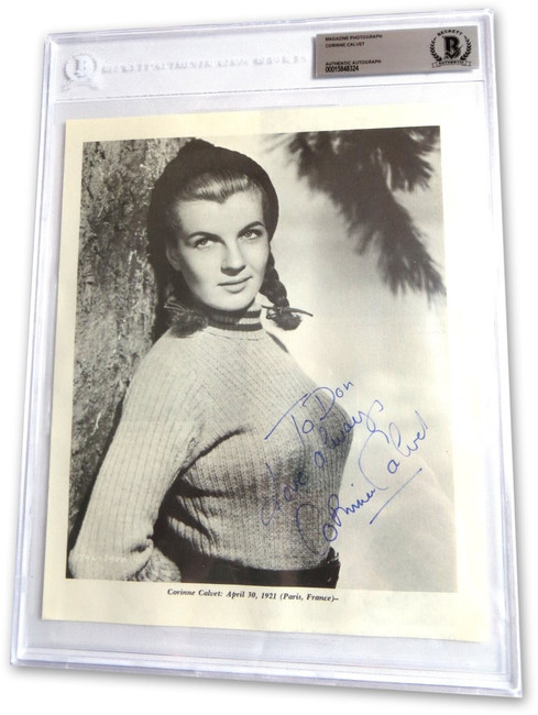 Corinne Calvet Signed Autographed Magazine Photo Sexy French Actress BAS 8324
