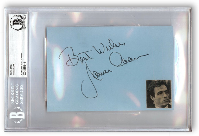 James Caan Signed Autographed Index Card Godfather Las Vegas BAS 1919