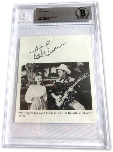 Dale Evans Signed Autographed Magazine Photo Singing with Roy Rogers BAS 7386