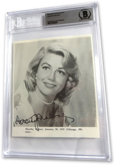 Dorothy Malone Signed Autographed Magazine Photo Written on the Wind BAS 8260