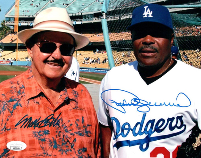 Mike Brito Pedro Guerrero Signed Autographed 8X10 Photo Los Angeles Dodgers JSA