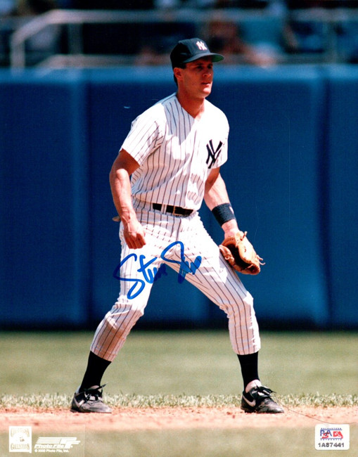 Steve Sax Signed Autographed 8X10 Photo New York Yankees Fielding PSA 1A87441